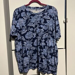 We The Free Navy Floral Top